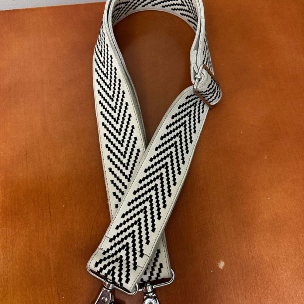 Latico Leathers - Bowie Handcrafted Wide Leather Embroidered Shoulder Strap